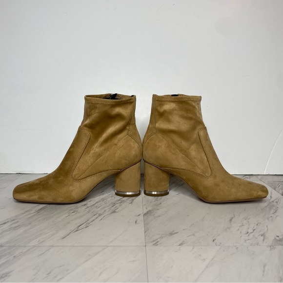 Franco Sarto Pisa Light Brown Square Toe Bootie 9M - Picture 8 of 16